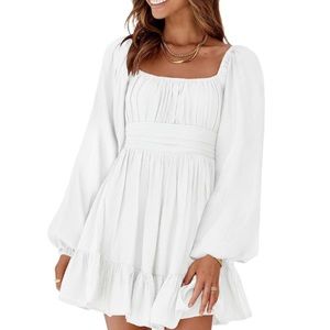 Long Sleeve A-Line Mini Dress
